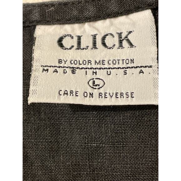 Click by Color Me Cotton Women's Size Large Linen Tank Top Sleeveless Shirt - Picture 3 of 6